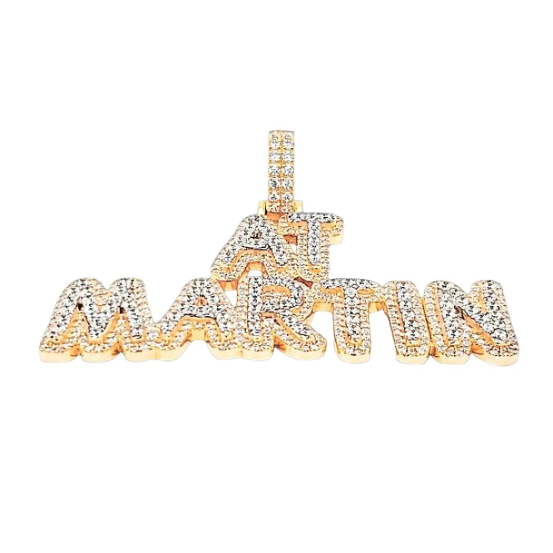 "At Martin" personalized Pendant Charm Custom design