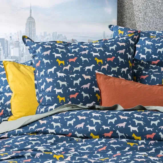 Renee Taylor European Vintage Washed Printed Cotton Quilt Cover Set - Novelty