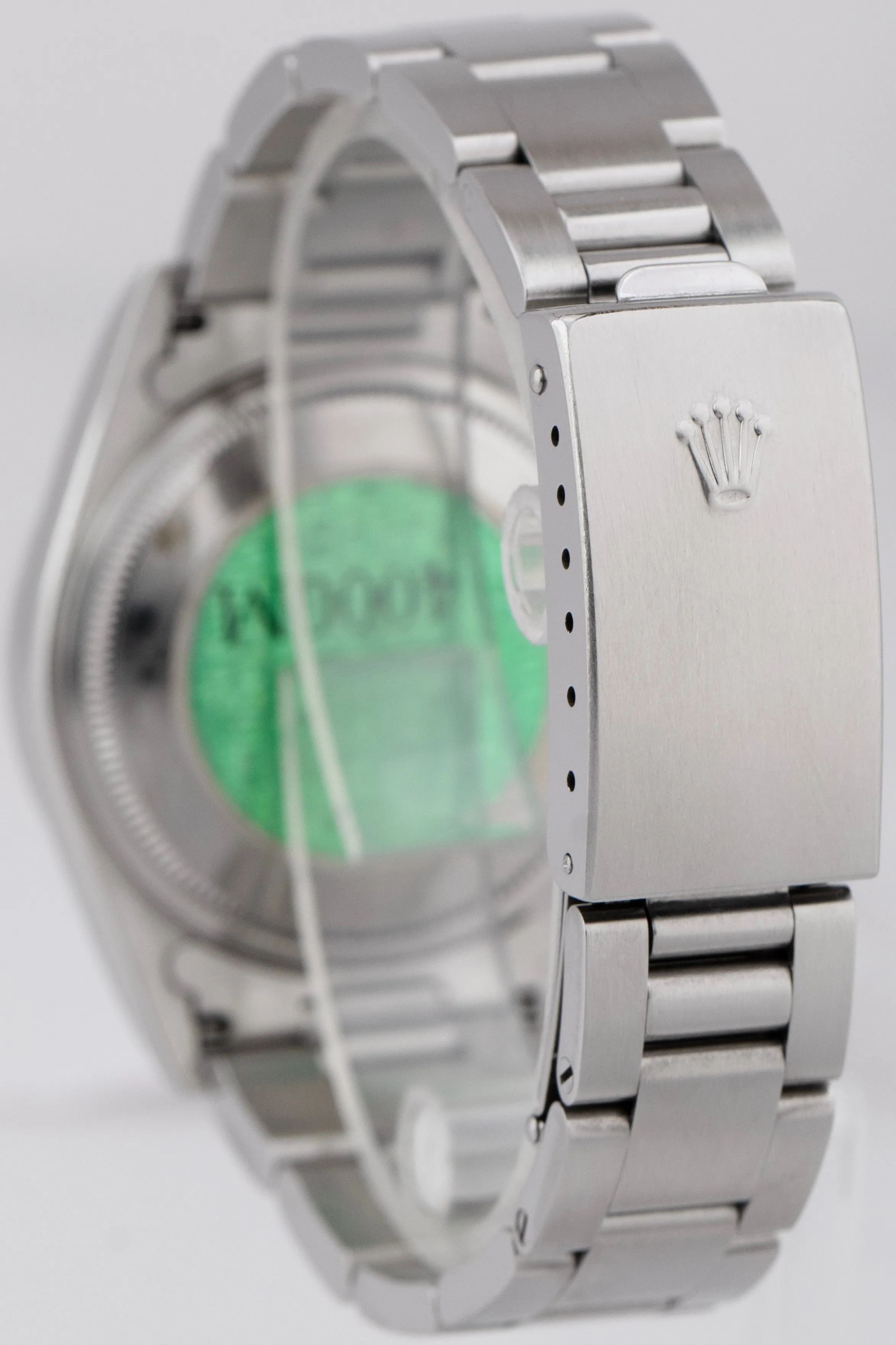 Rolex Air-King Black Stainless Steel 34mm NO-HOLES CASE Automatic Watch 14000 M