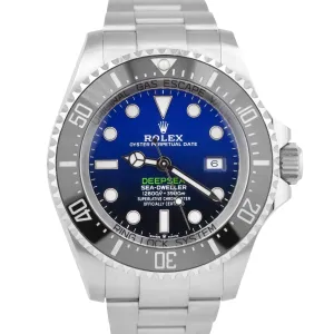 Rolex Sea-Dweller Deepsea JAMES CAMERON Blue Black 44mm 126660 Dive Date Watch