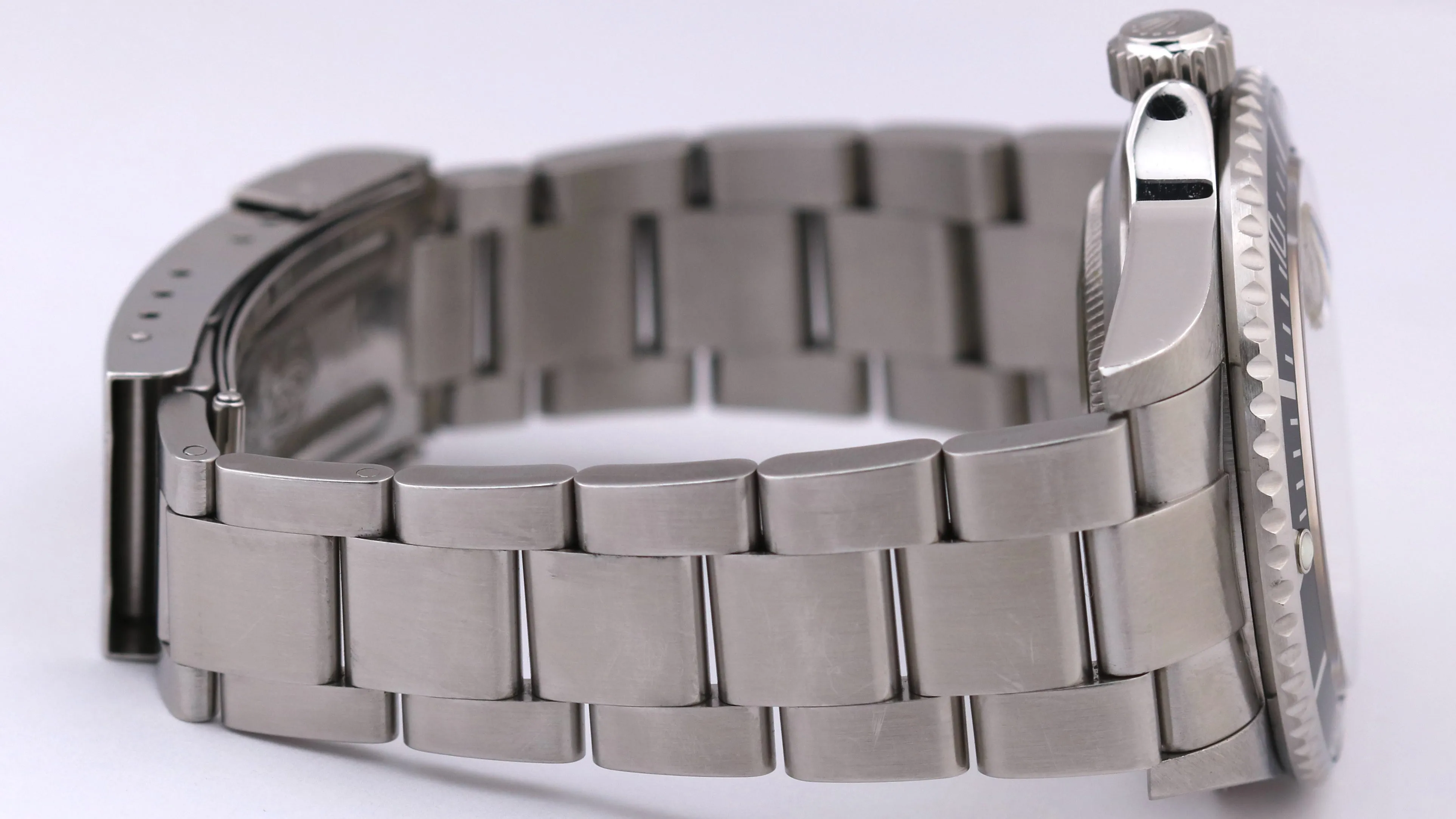 Rolex Submariner Date Black REHAUT Stainless Steel Oyster SEL 40mm 16610 Watch