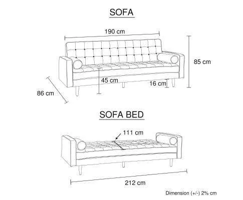 Sofa Marcella Beige Standard Fabric
