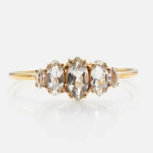 Solid Gold Essential Marquise Cluster Ring