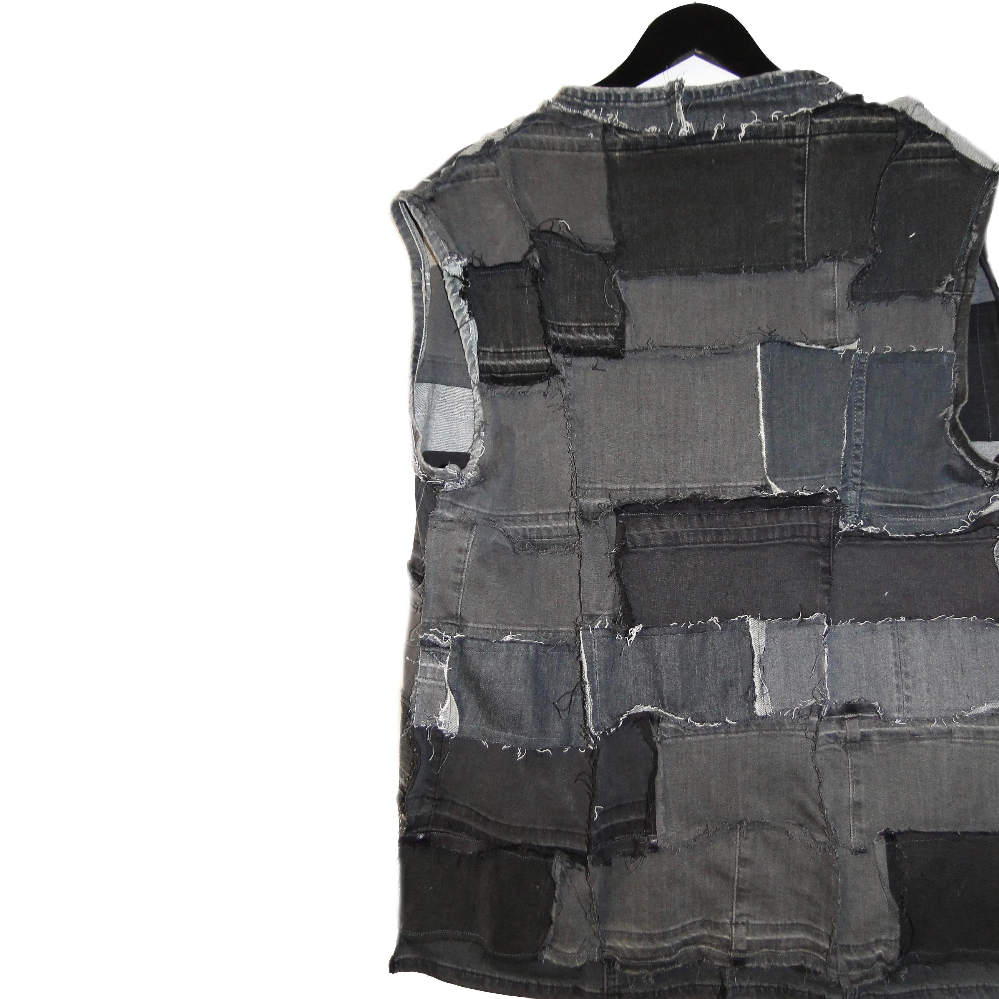Still Searching - Reversible, Upcycled Denim Vest