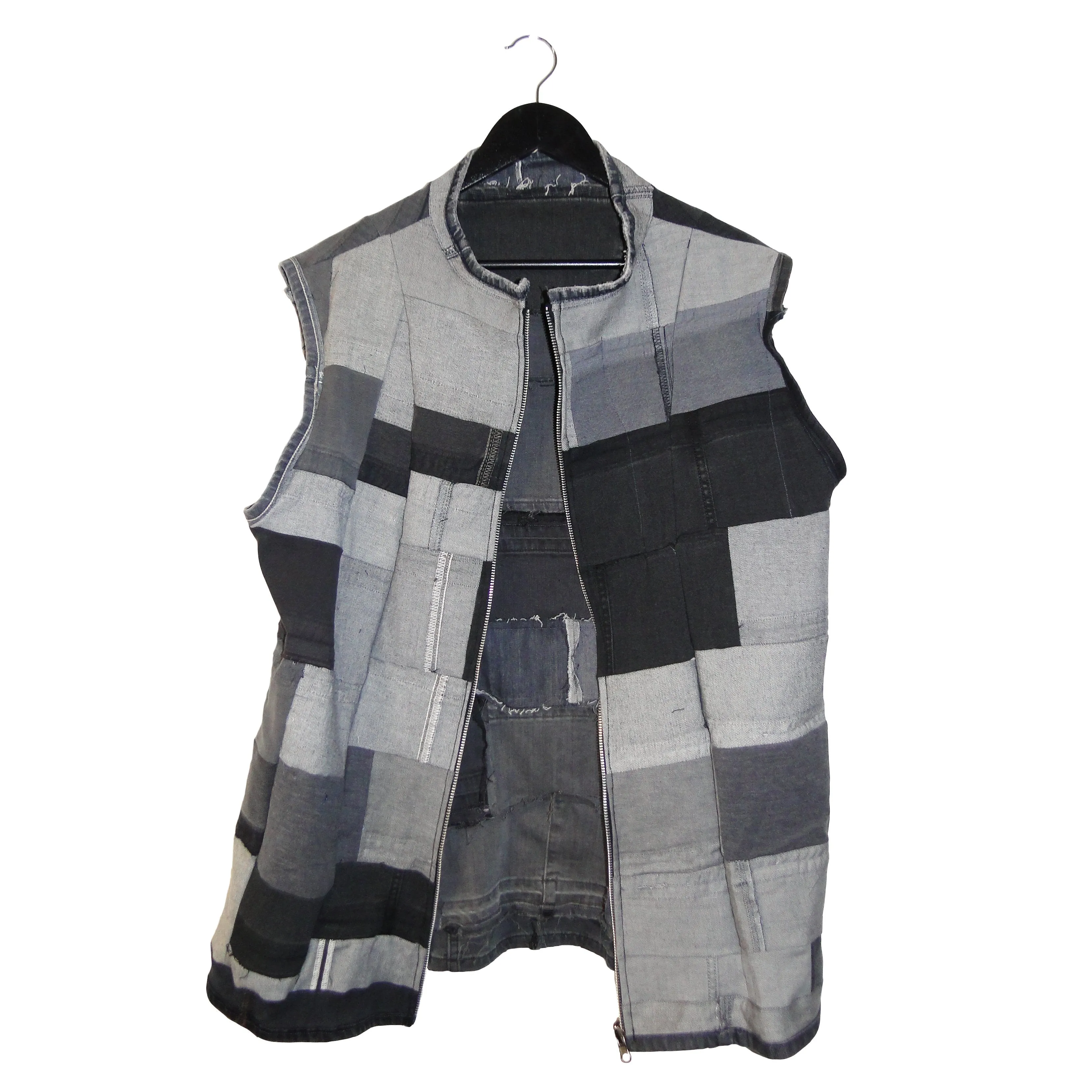 Still Searching - Reversible, Upcycled Denim Vest