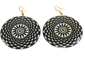 Surya Sun Charka Mother of Pearl Earrings