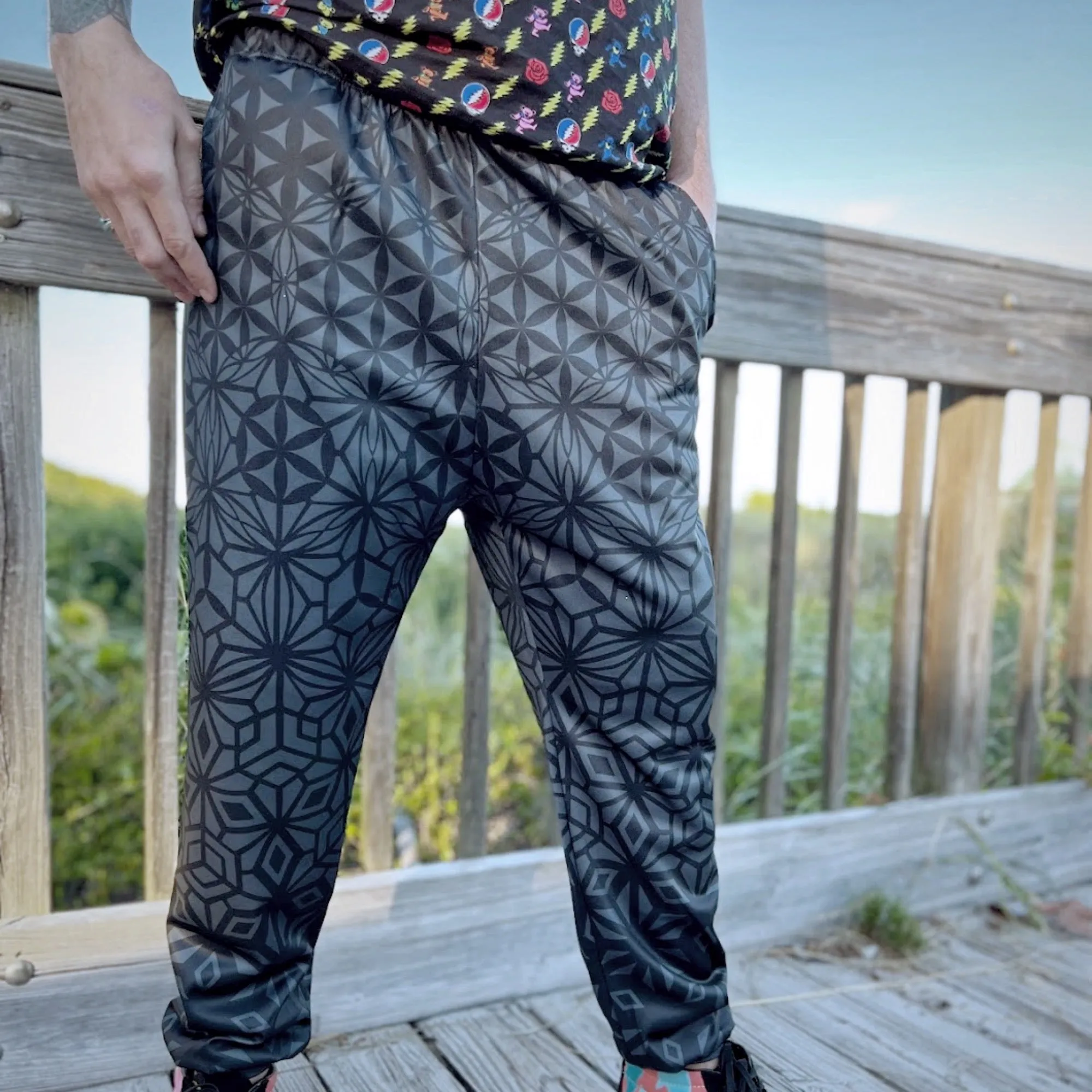 Tessellating Fractals Smoke Style Joggers
