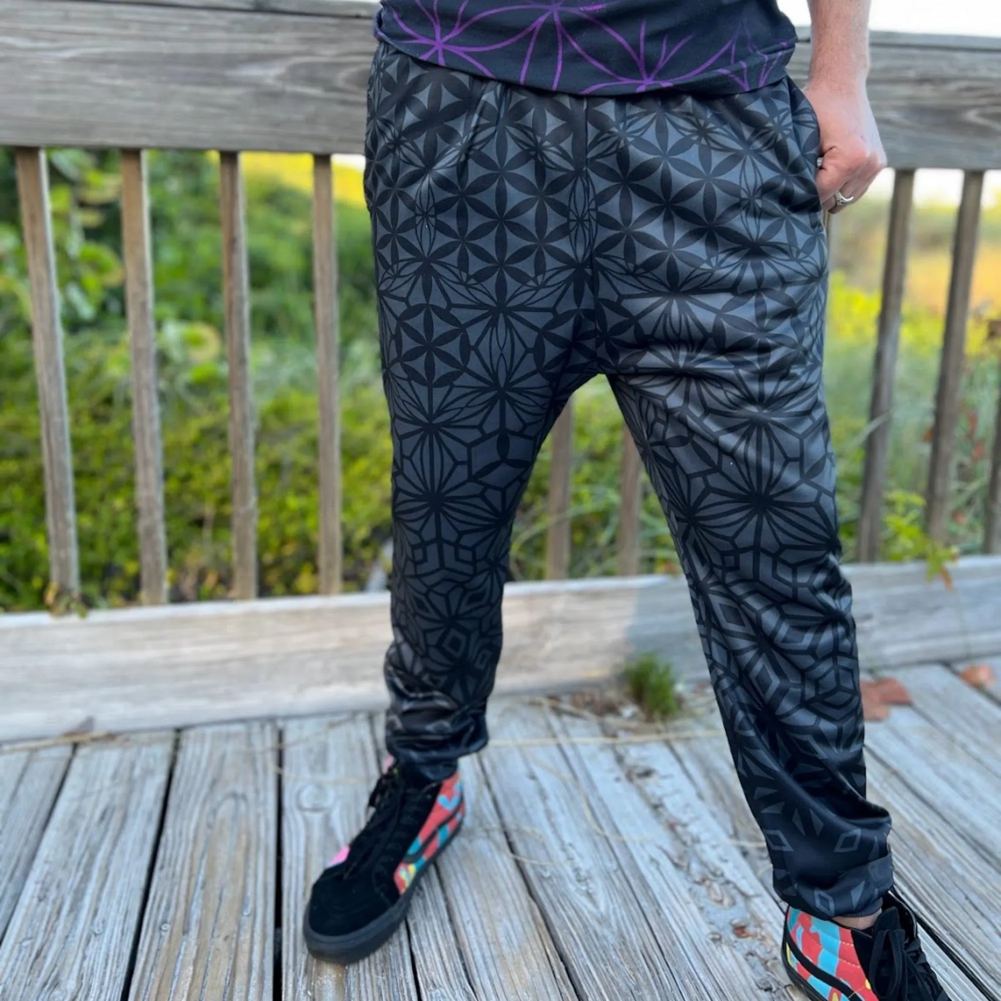 Tessellating Fractals Smoke Style Joggers
