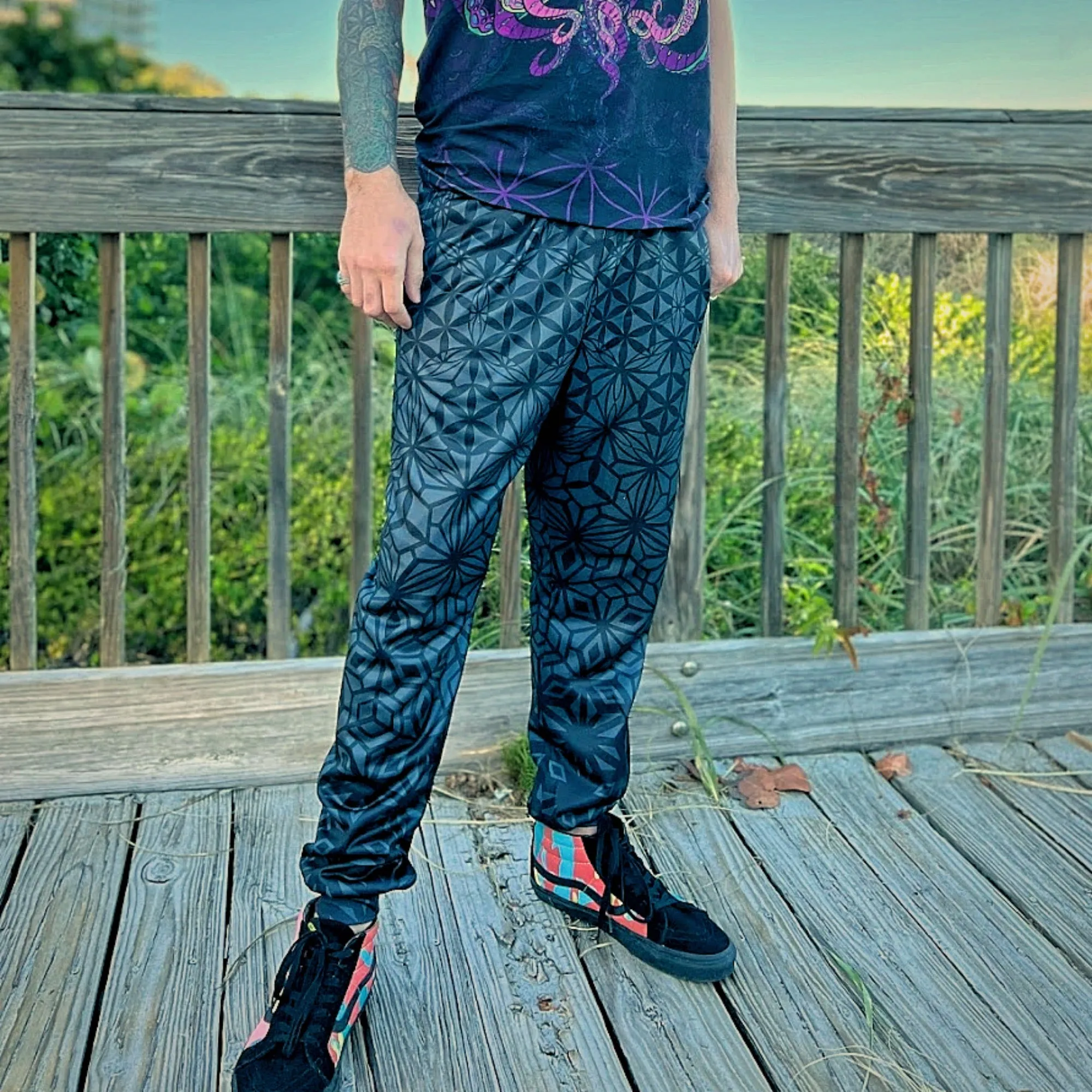 Tessellating Fractals Smoke Style Joggers