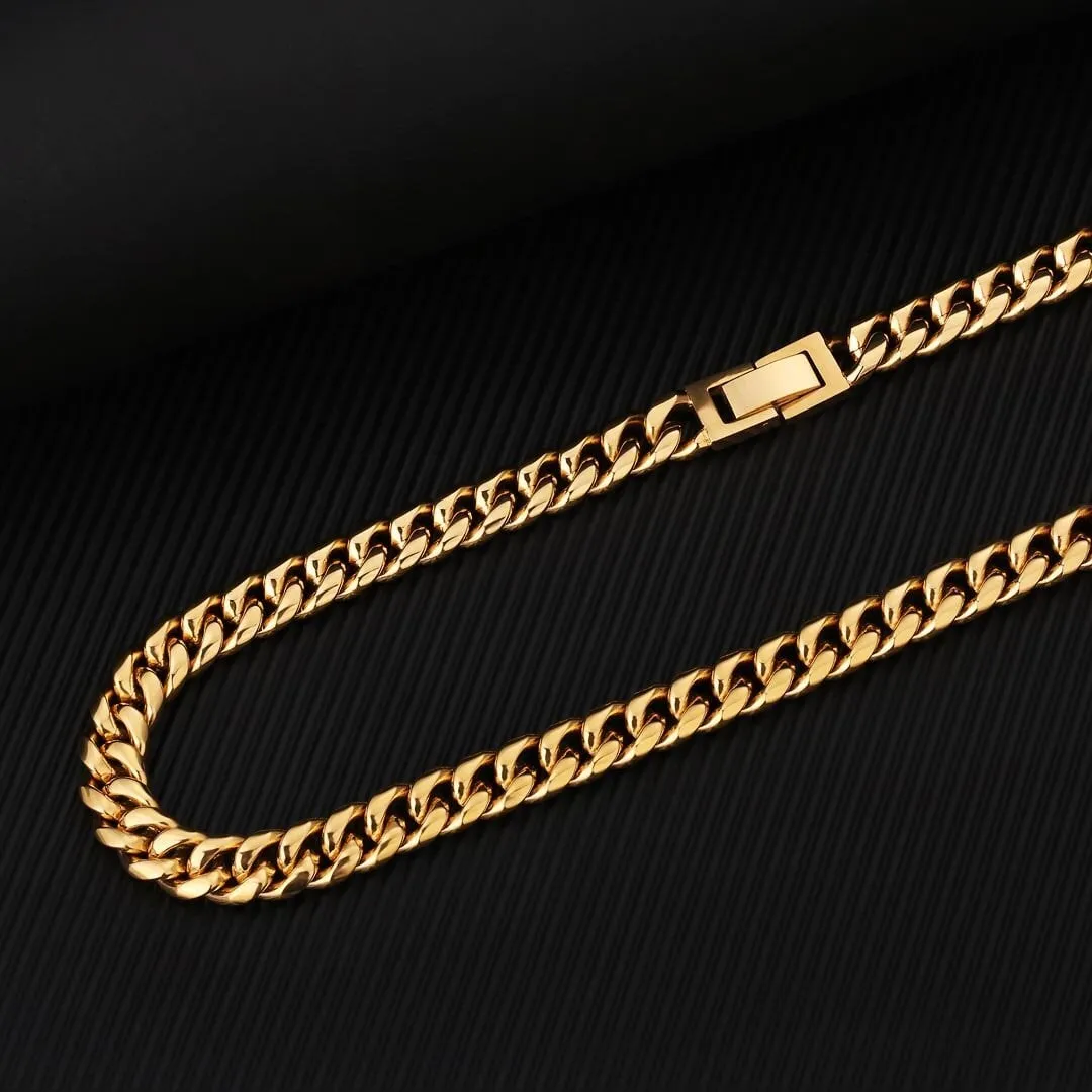 The Golden Age® - 8mm Miami Cuban Link Chain 18K Gold Plated