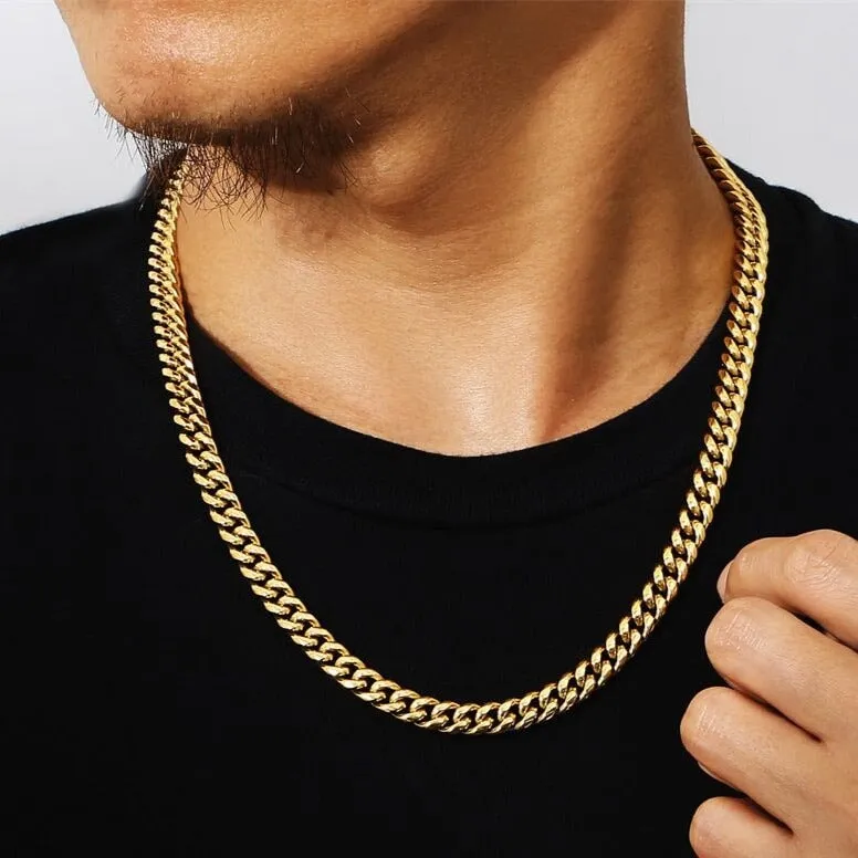 The Golden Age® - 8mm Miami Cuban Link Chain 18K Gold Plated