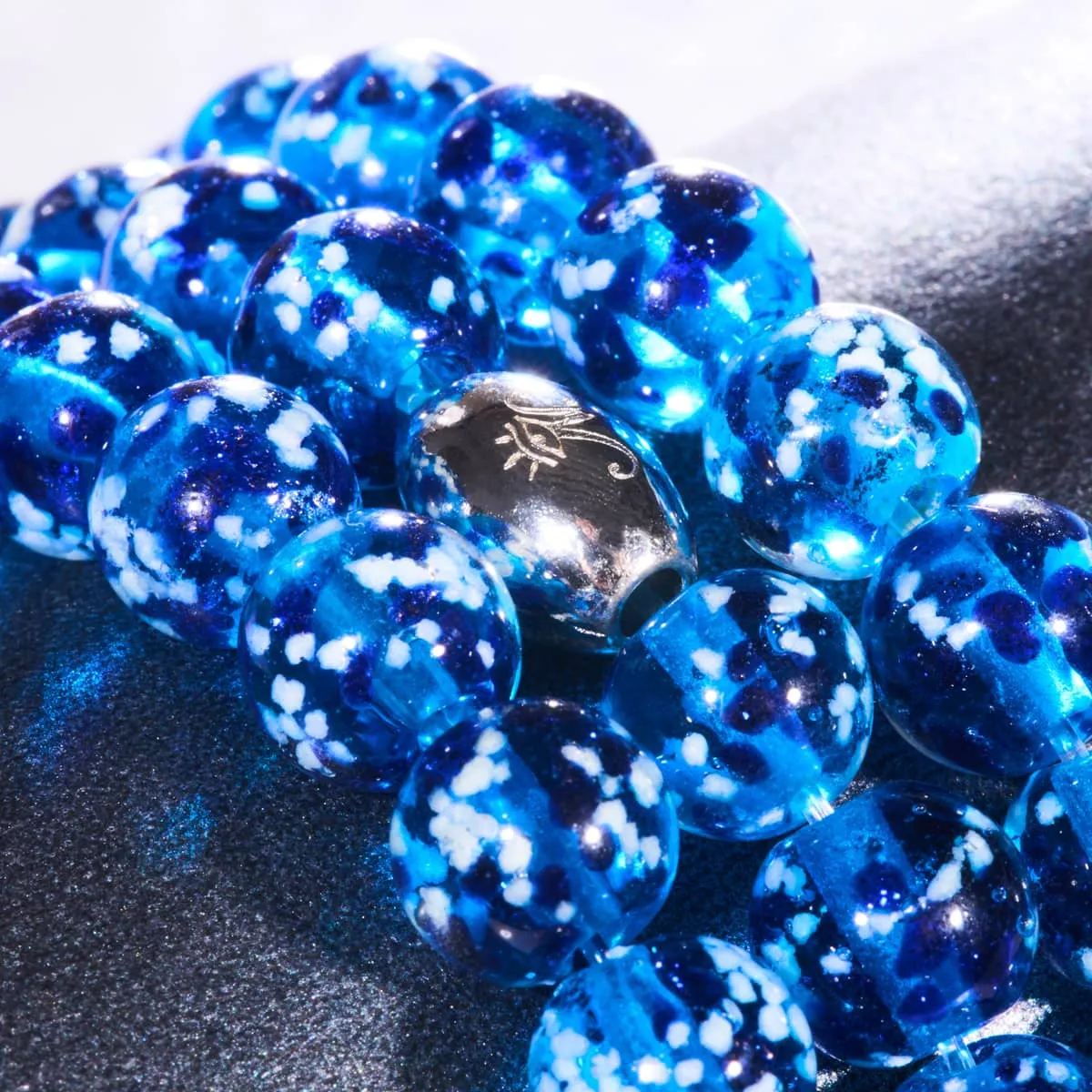 Topaz Flame | .925 Sterling Silver | Firefly Glass Bracelet