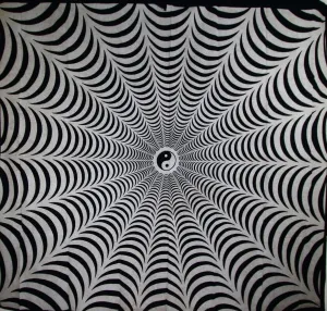 Trippy Yin Yang 3D Effect Tapestry
