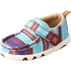 Twisted X Infant Hooey Driving Moc-Blue Multi