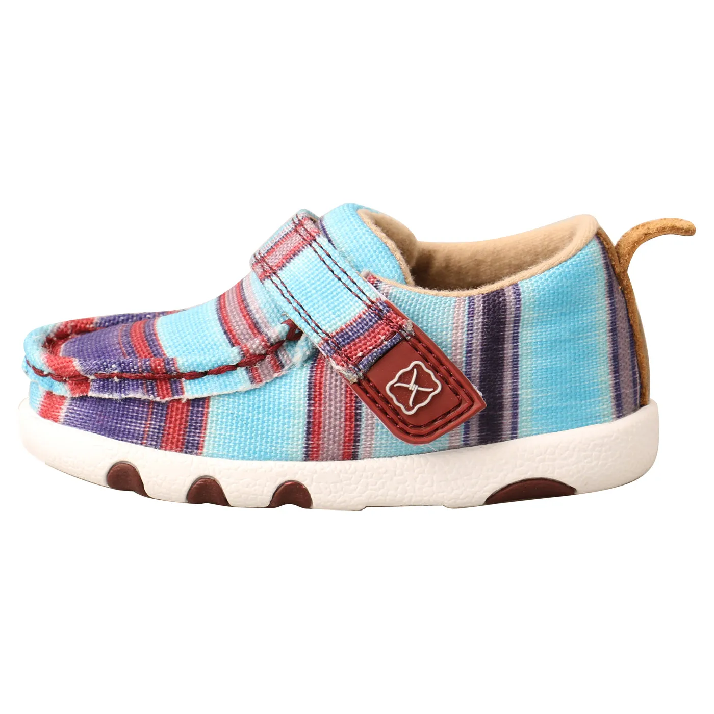 Twisted X Infant Hooey Driving Moc-Blue Multi