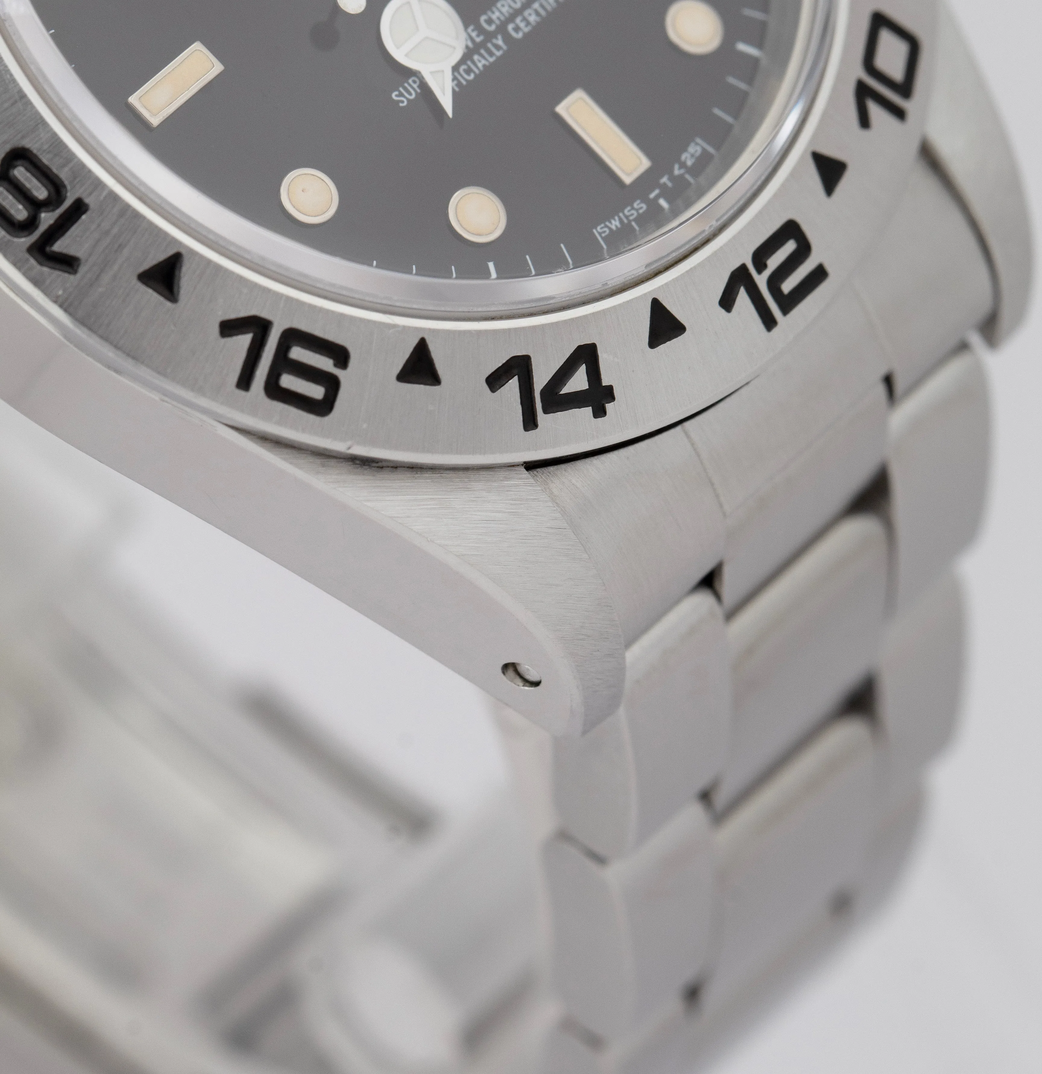UNPOLISHED 1988 Rolex Explorer II Black Patina Stainless Steel 40mm Watch 16550