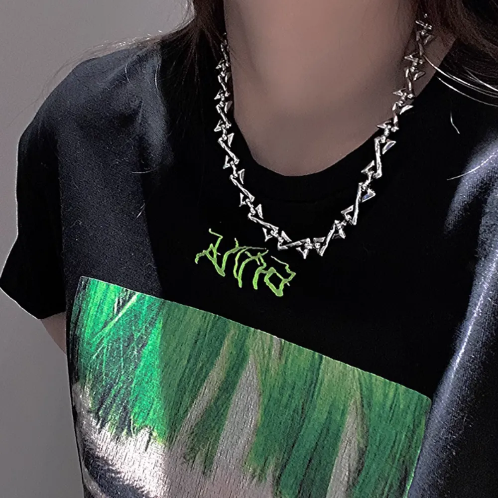 Z Letter Patchwork Necklace